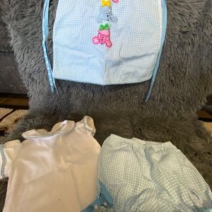 Peach & cream baby clothes